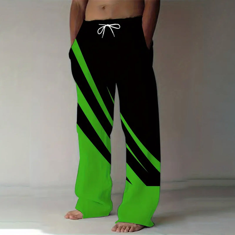 Men's Vintage-Inspired Loose Fit Straight-Leg Pants