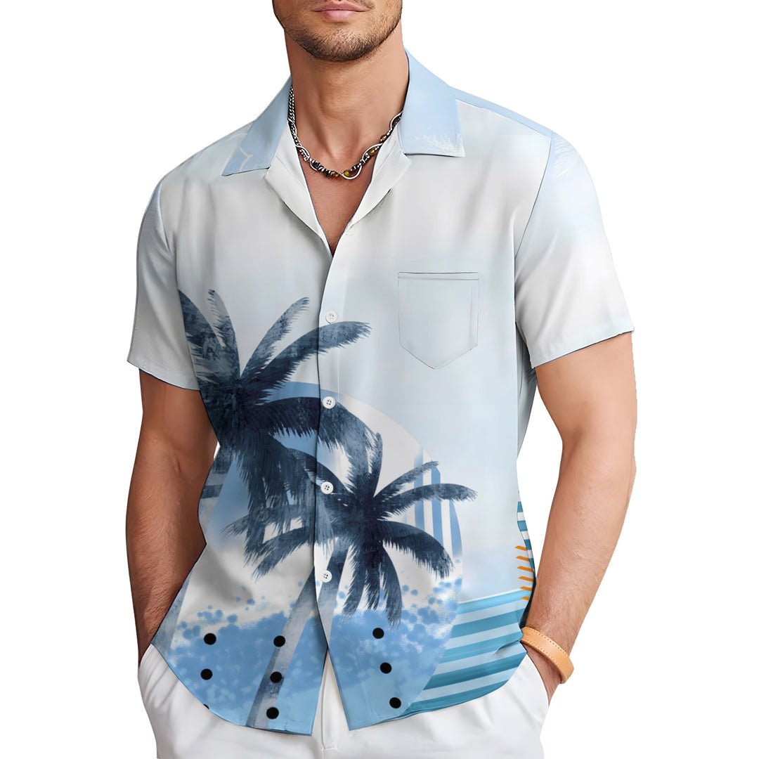 Men's Hawaiian Vacation Casual Short Sleeve Shirt 2404000706