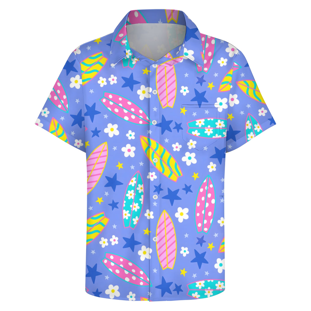 Surfboard Hawaiian Casual Short Sleeve Shirt 2404000285