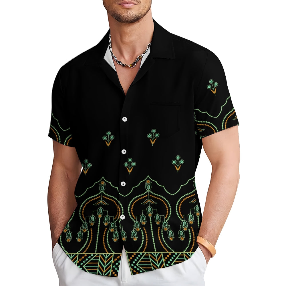 Men's Hawaiian Casual Short Sleeve Shirt 2412008865