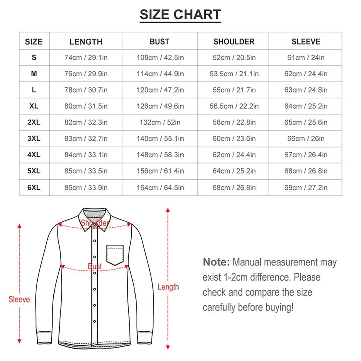 Men's Wood Cross Section Printed Long Sleeve Shirt 2410006593