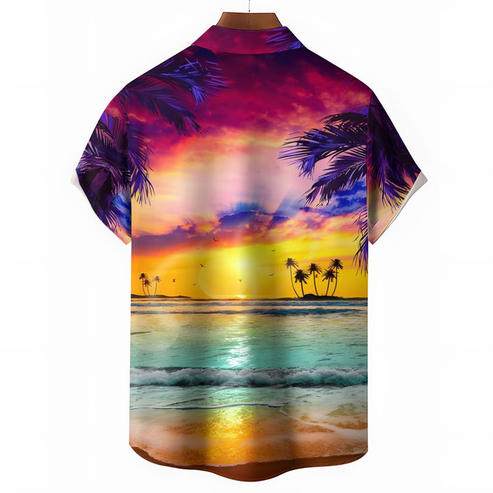 Men's Hawaiian Casual Short Sleeve Shirt 2407000199