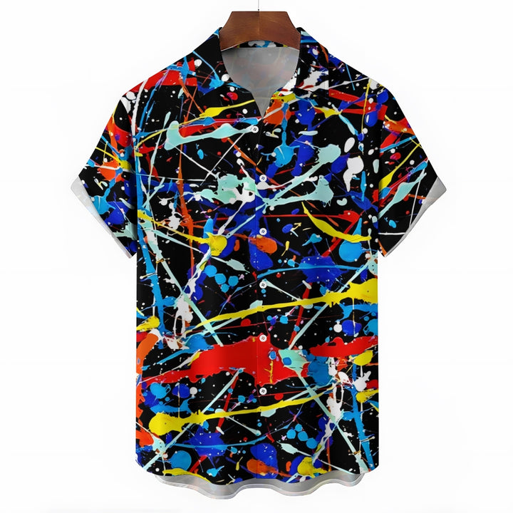 Men's Hawaiian Casual Short Sleeve Shirt 2404001896