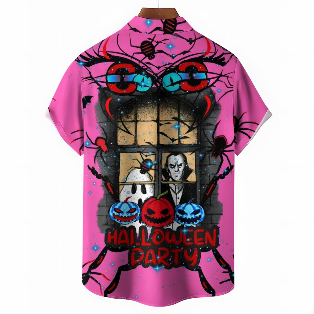 Halloween Vampire Large Size Short Sleeve Shirt 2408000234