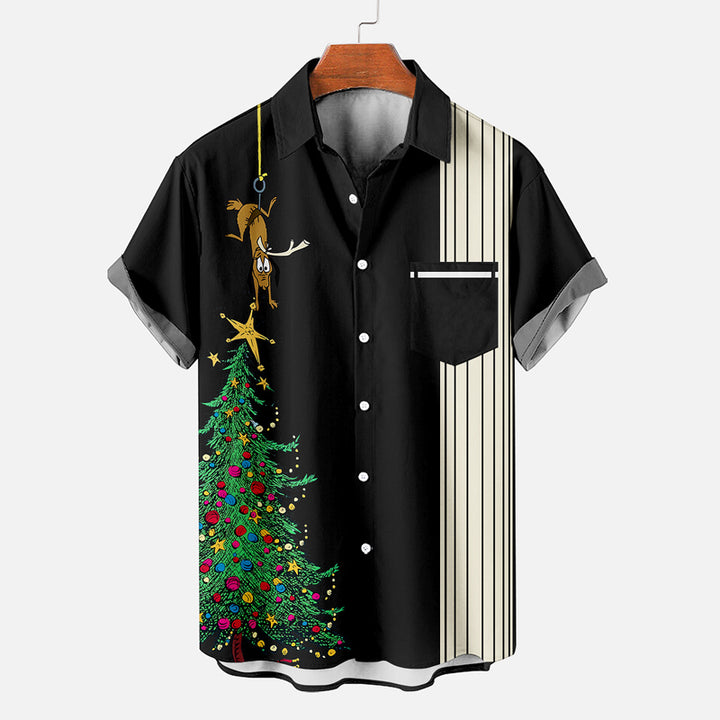 Christmas revisit classic anime character printed shirt