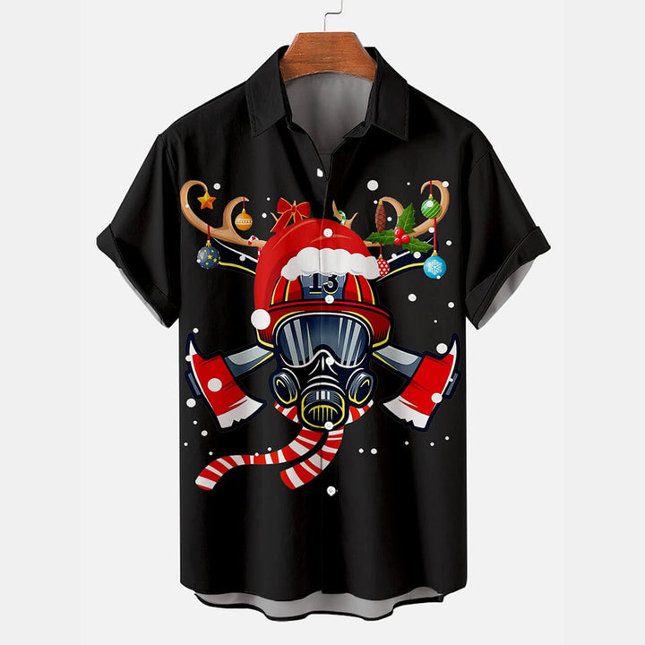 Men's Christmas Limited Cartoon Pattern Shirt