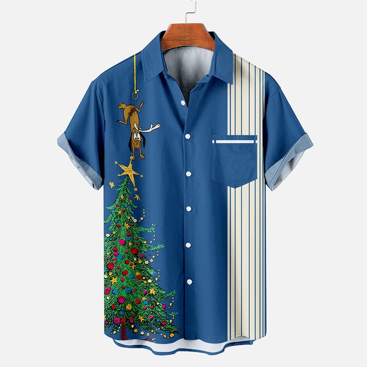 Christmas revisit classic anime character printed shirt