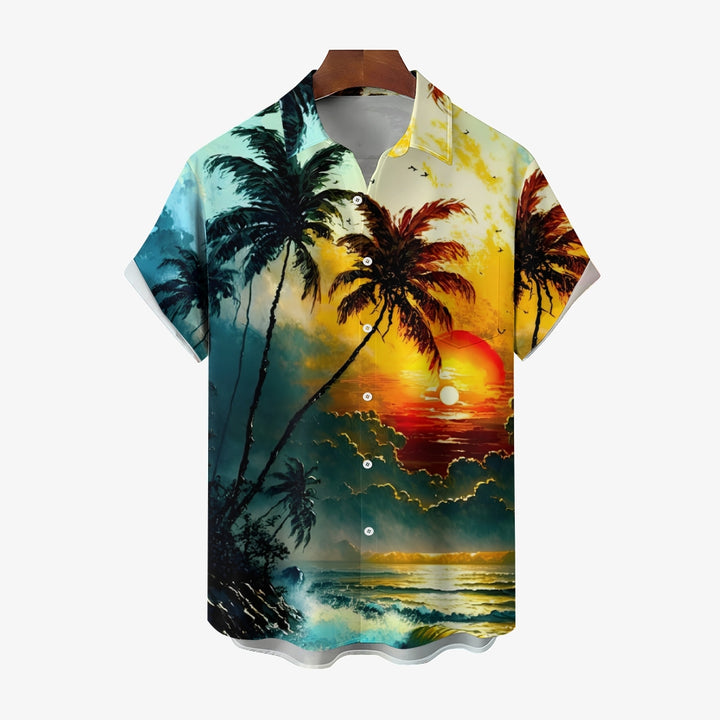 Holiday Beach Vacation Short Sleeve Shirt 2404001920
