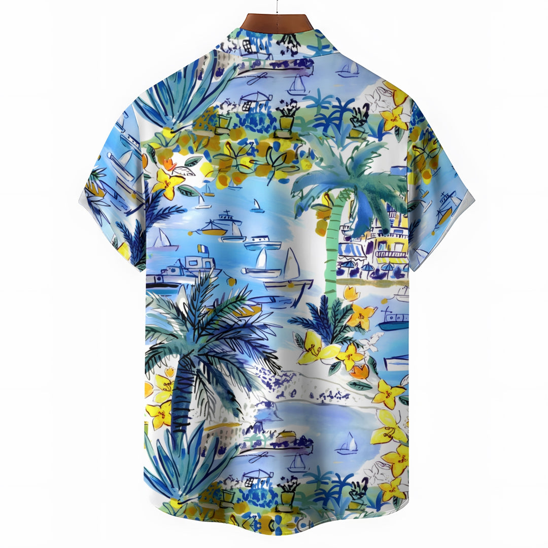 Men's Hawaiian Casual Short Sleeve Shirt 2403000594