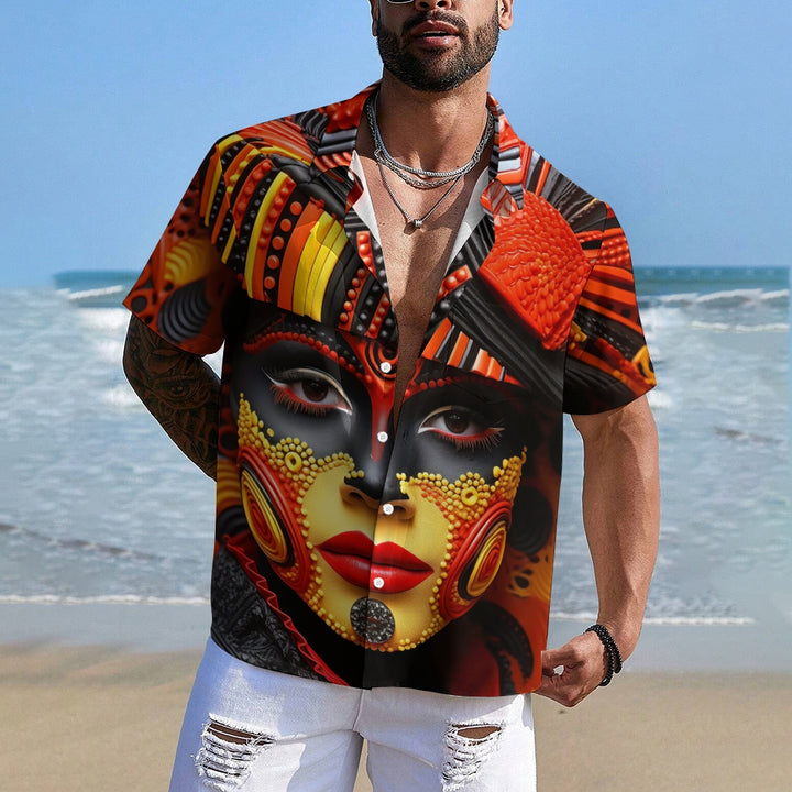 Holiday Prints Casual Short Sleeve Shirt 2412007332