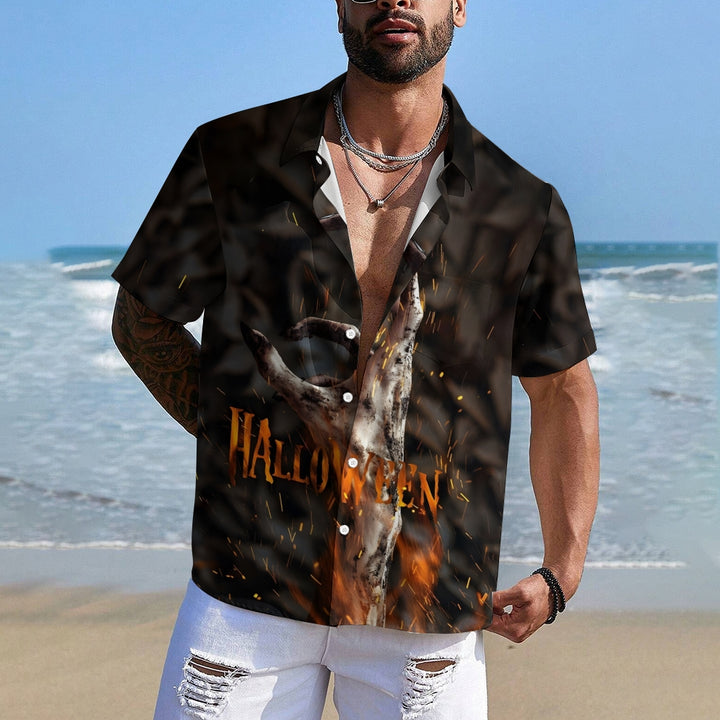 Halloween Zombies Short Sleeve Shirt 2408008294