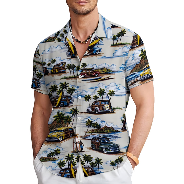 Vintage Hawaiian Cars Short Sleeve Shirt 2409005062