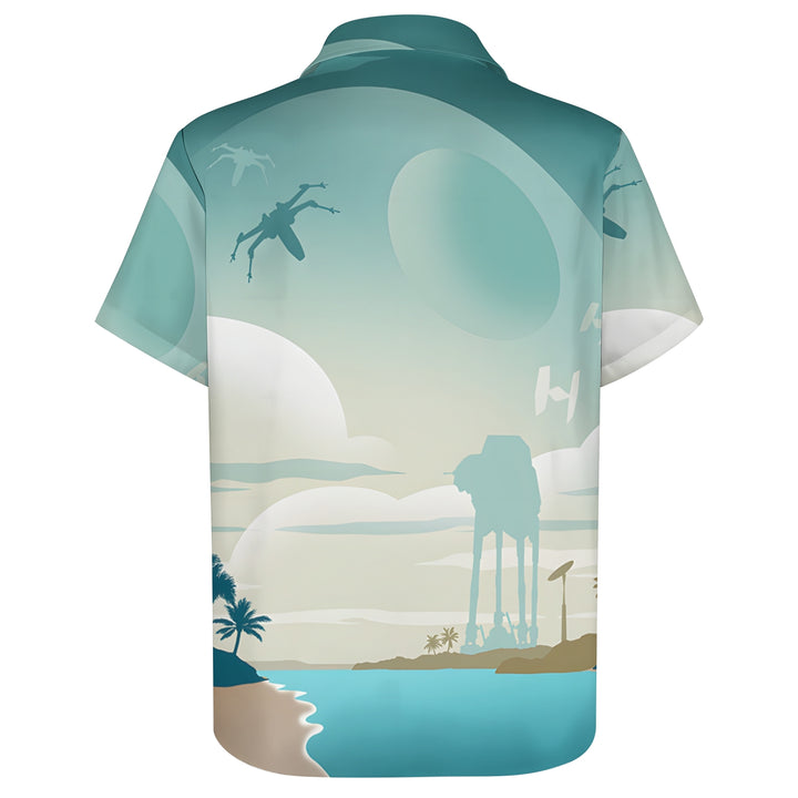 Men's Hawaiian Casual Short Sleeve Shirt 2404001855