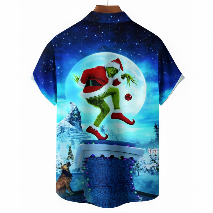 Christmas Trick or Treat Cartoon Characters Short Sleeve Shirt 2412004899