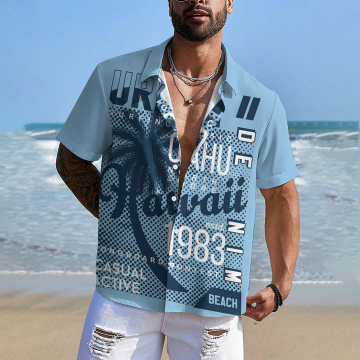 Vintage 1983 Hawaiian Aloha Casual Large Size Short Sleeve Shirt 2407000962