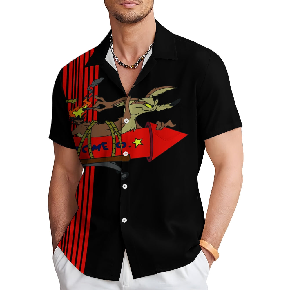 Men's Hawaiian Casual Short Sleeve Shirt 2410008806