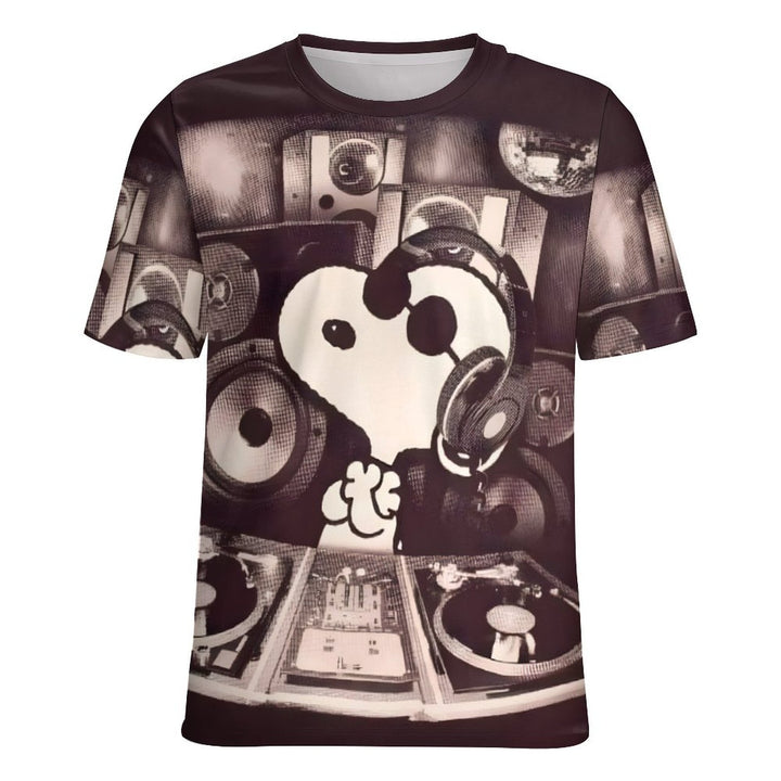 Men's Cartoon Character Round Neck Casual T-Shirt 2403000475