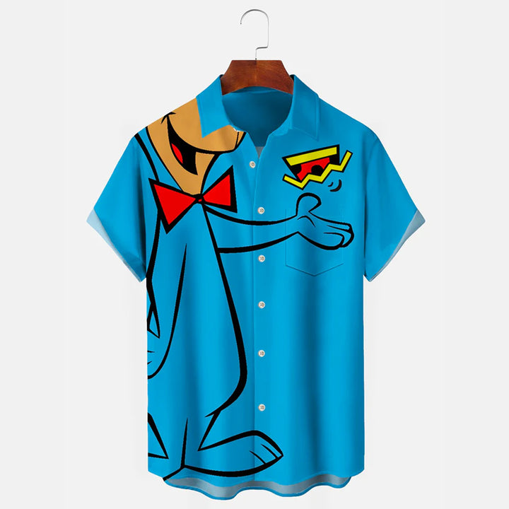 Men's 50's Vintage Game Cartoon Short Sleeve Shirts