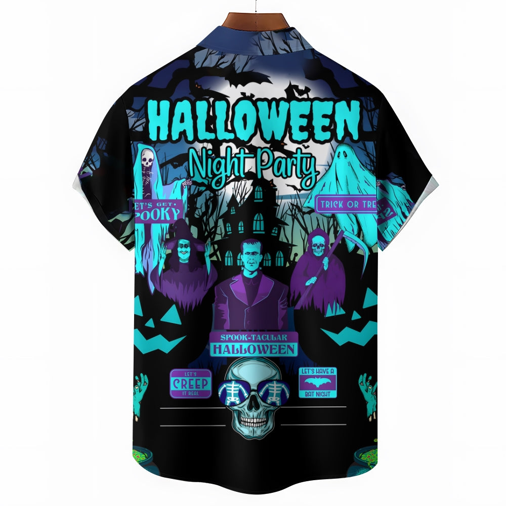 Halloween Vampire Large Size Short Sleeve Shirt 2408000230