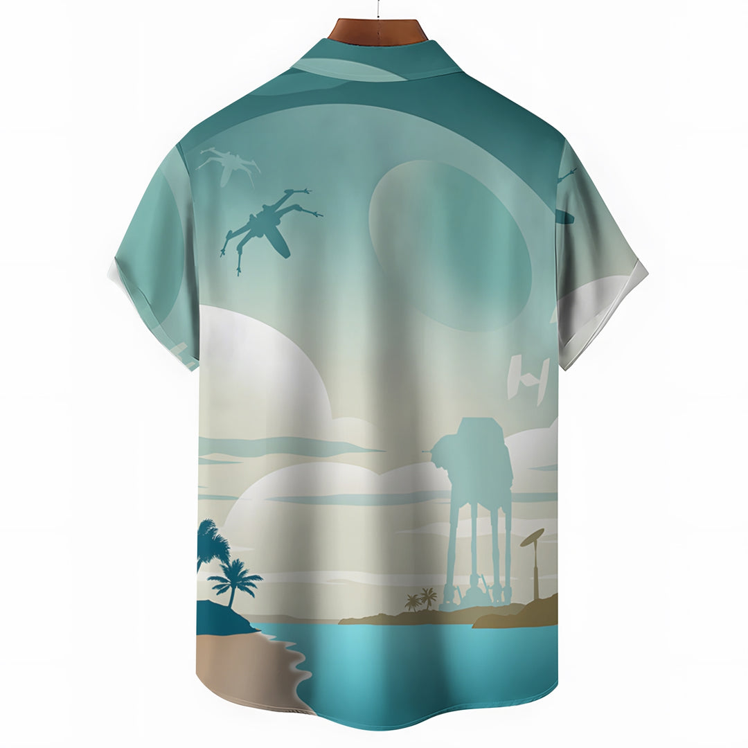 Men's Hawaiian Casual Short Sleeve Shirt 2404001855