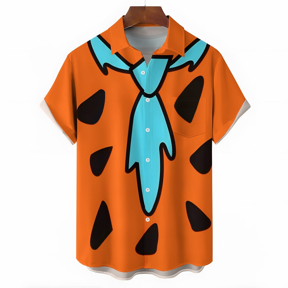 Men's Cartoon Character Casual Short Sleeve Shirt 2403000693