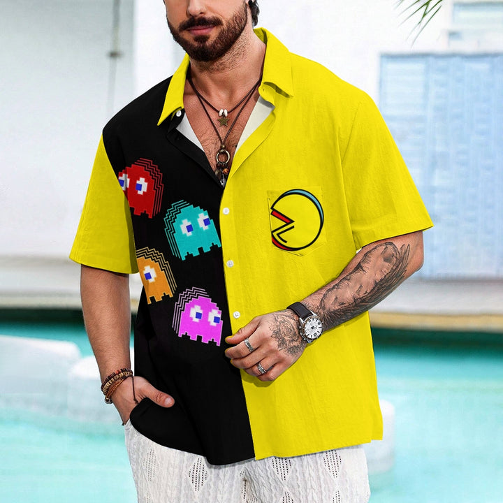 Men's Cartoon Casual Short Sleeve Shirt 2405001038