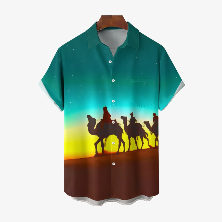 Three Kings Day Epiphany Prints Short Sleeve Shirt 2411011907