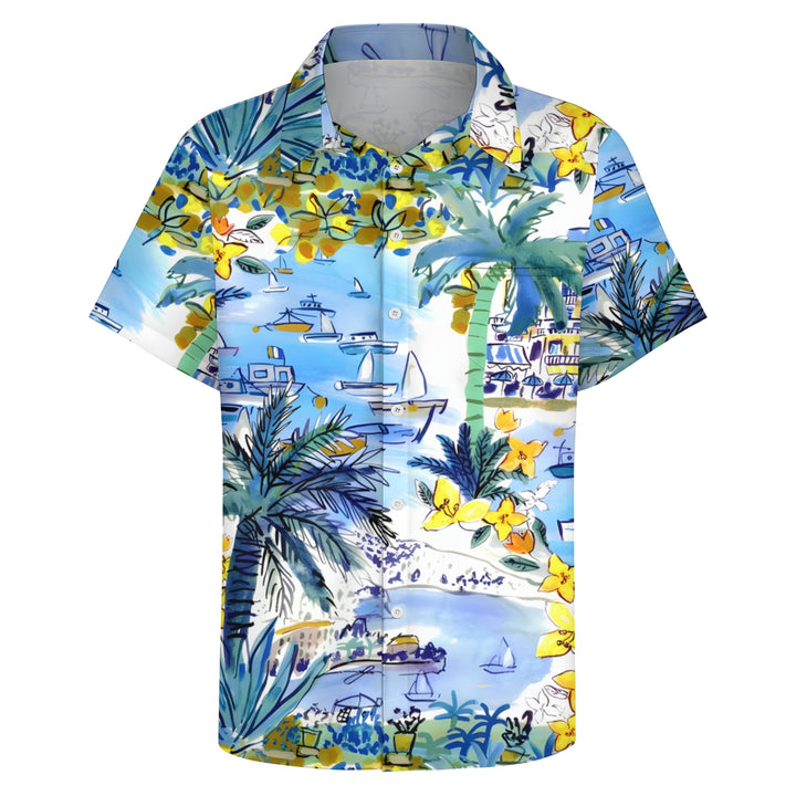 Men's Hawaiian Casual Short Sleeve Shirt 2403000594