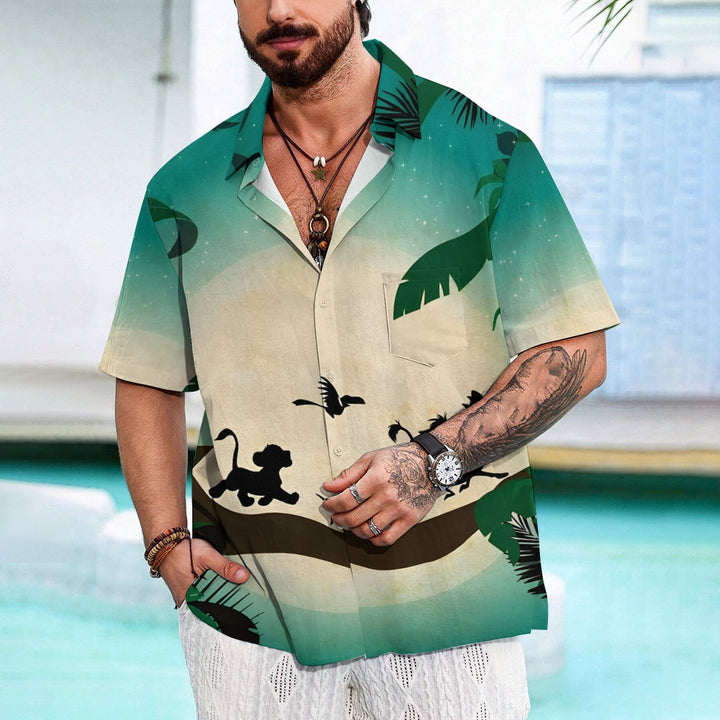 Men's Cartoon Character Casual Short Sleeve Shirt 2312000489