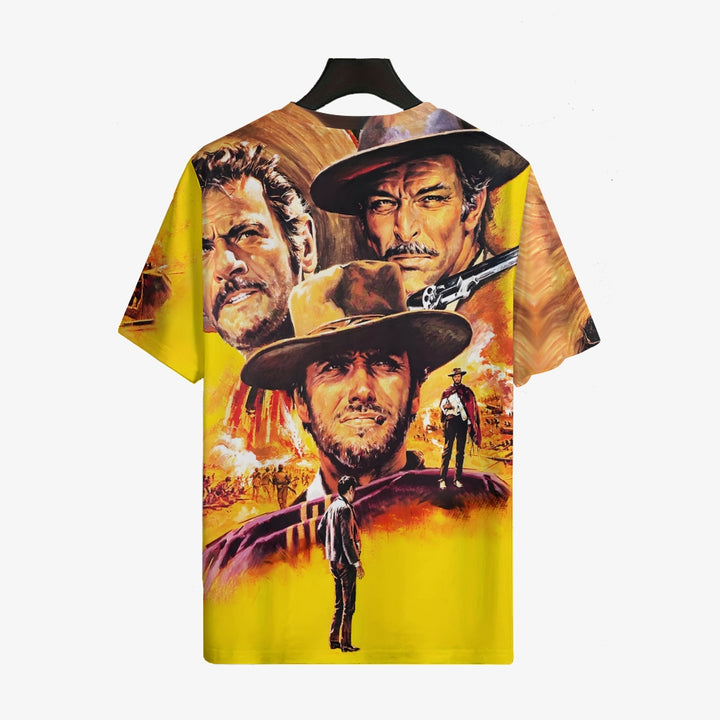 Men's Movie Poster Print Casual Short Sleeve T-Shirt