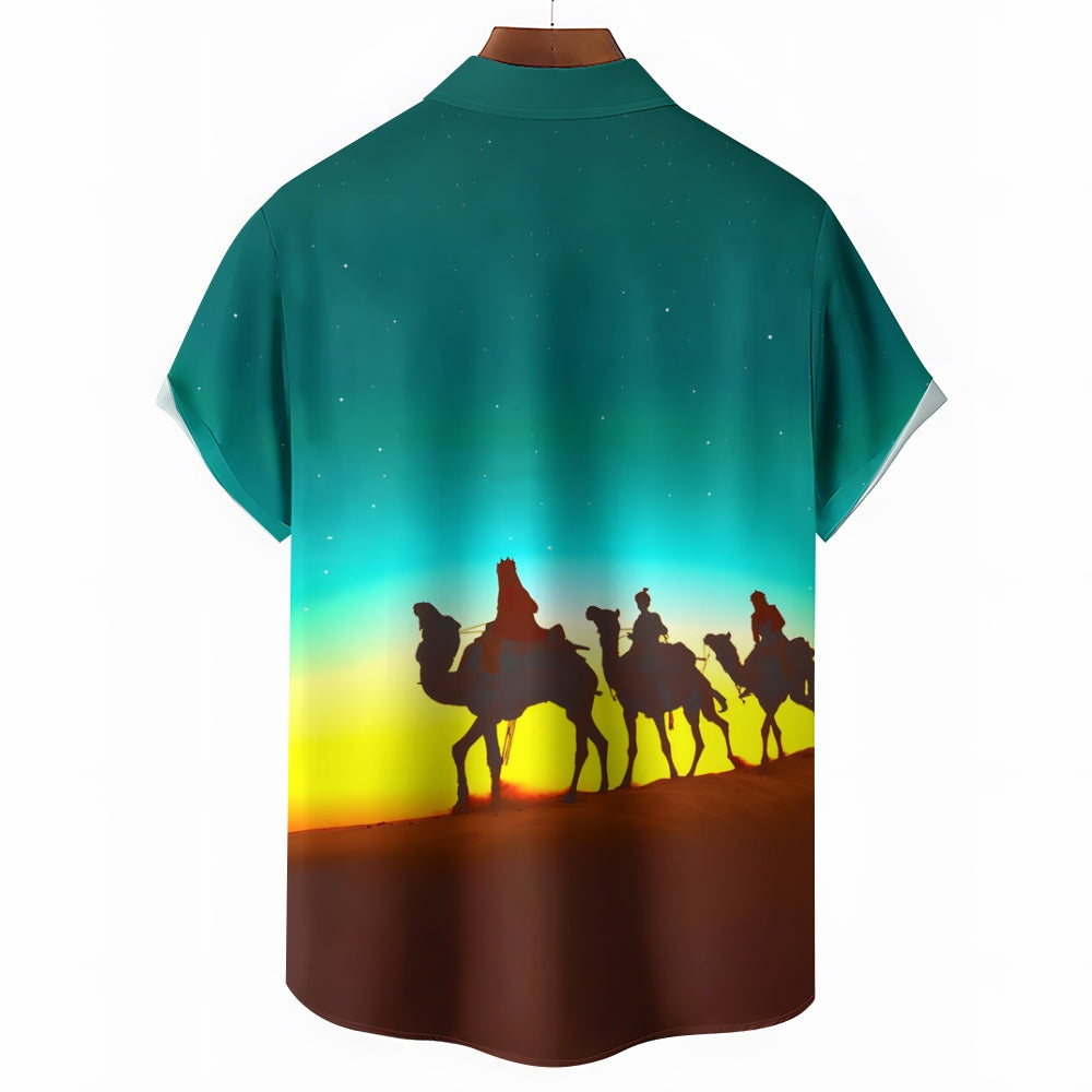 Three Kings Day Epiphany Prints Short Sleeve Shirt 2411011907