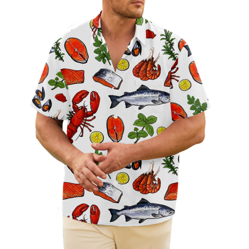 Men's Lobster Special Casual Vivid Design Graphic Shirt