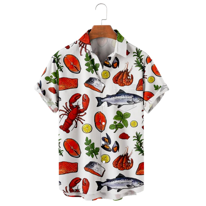 Men's Lobster Special Casual Vivid Design Graphic Shirt