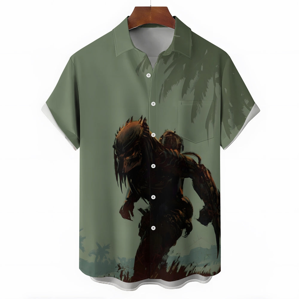 Men's Predator Casual Short Sleeve Shirt 2404001795