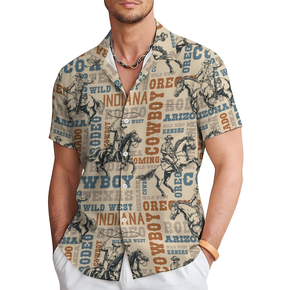 Men's Hawaiian Casual Short Sleeve Shirt 2412008882