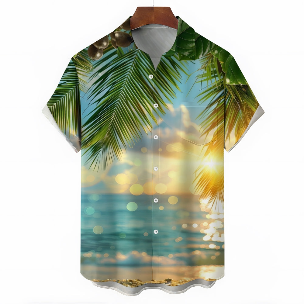 Men's Hawaiian Casual Short Sleeve Shirt 2412004866