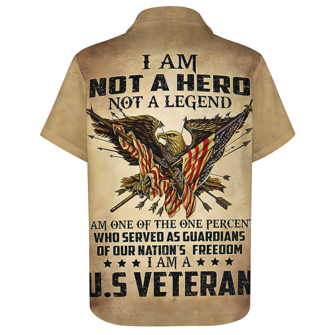 Eagle Patriotism Veterans Day Short Sleeve Shirt 2404000251