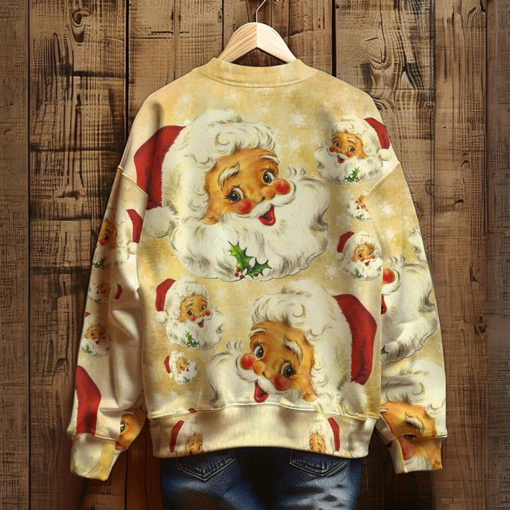 Christmas Santa Claus Print Unisex Sweatshirt 2410009075