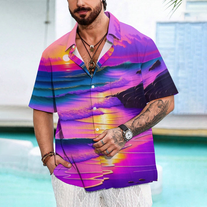 Men's Hawaiian Casual Short Sleeve Shirt 2407000189