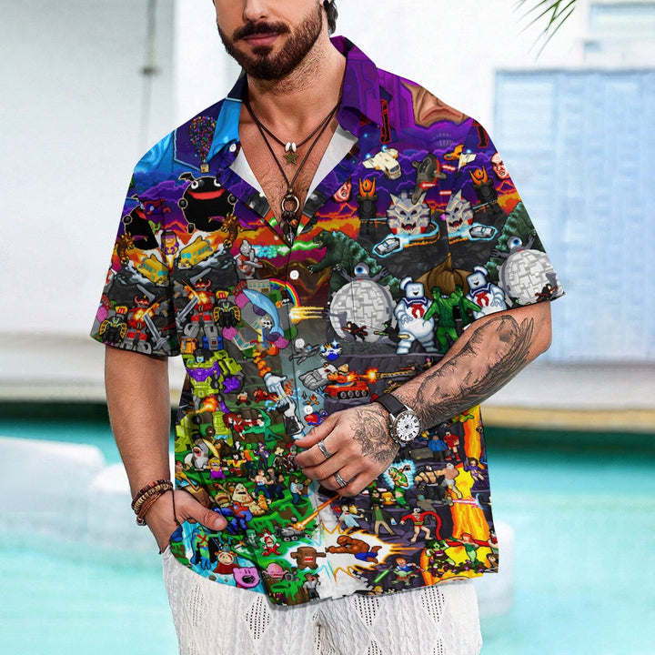 Men's Hawaiian Casual Short Sleeve Shirt 2408006946