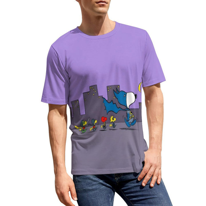 Men's Cartoon Character Round Neck Casual T-Shirt 2403000842