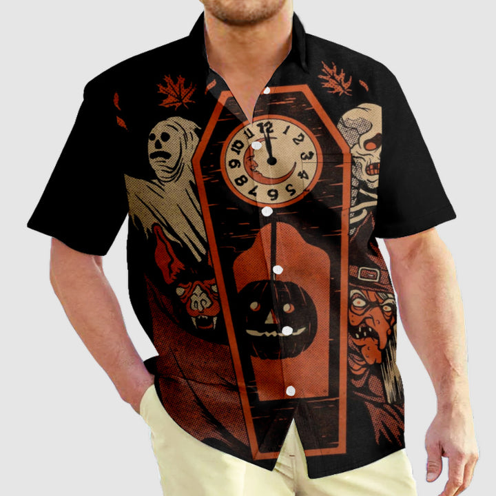 Men Halloween Shirts Short Sleeve Shirts