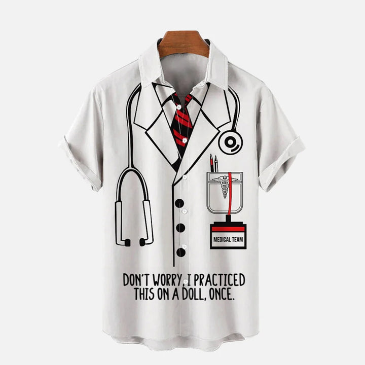 Ridiculous Doctor Costume Printing Short Sleeve Shirt