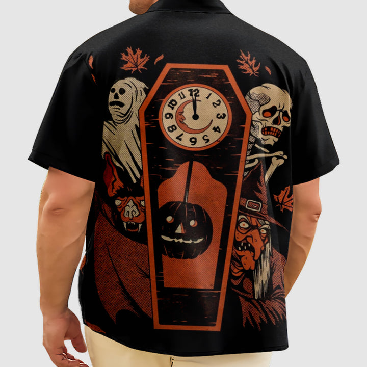 Men Halloween Shirts Short Sleeve Shirts