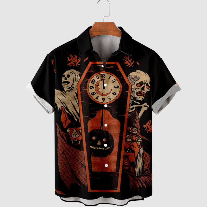 Men Halloween Shirts Short Sleeve Shirts