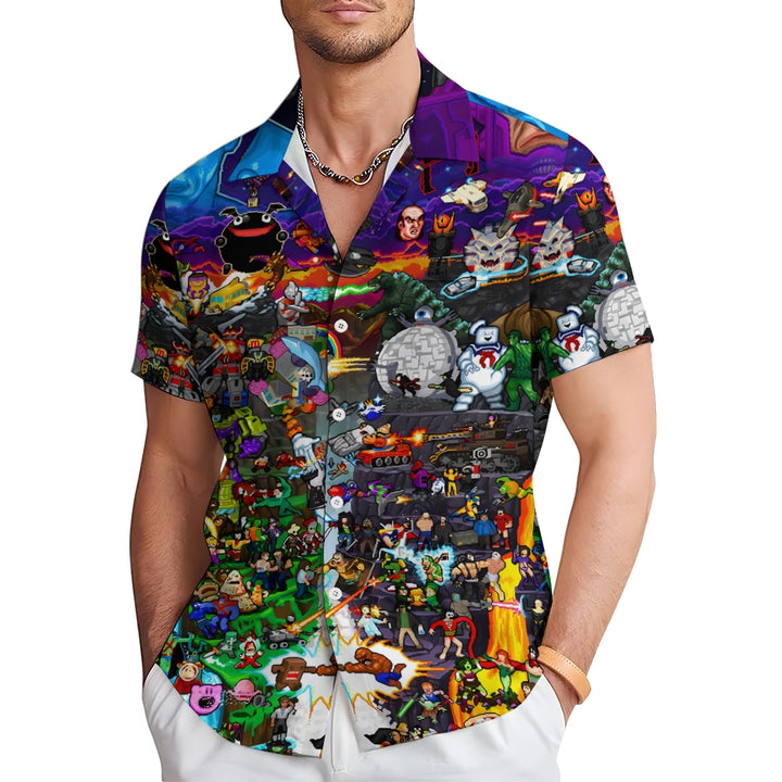 Men's Hawaiian Casual Short Sleeve Shirt 2408006946