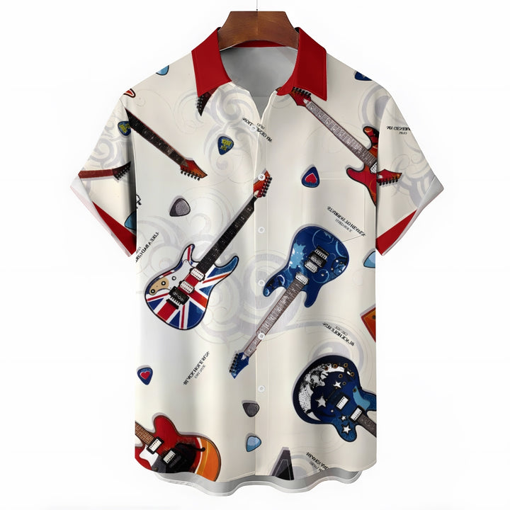 Men's Hawaiian Casual Short Sleeve Shirt 2404001466