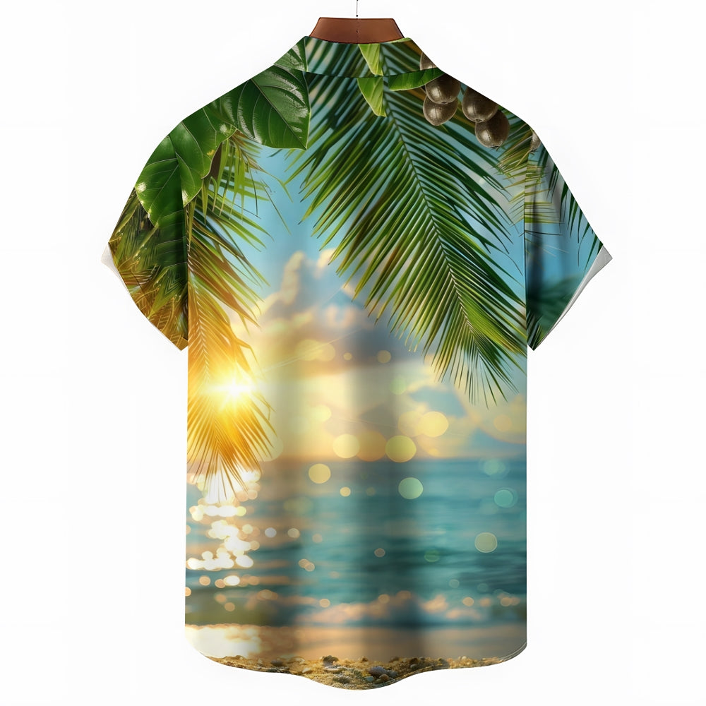 Men's Hawaiian Casual Short Sleeve Shirt 2412004866