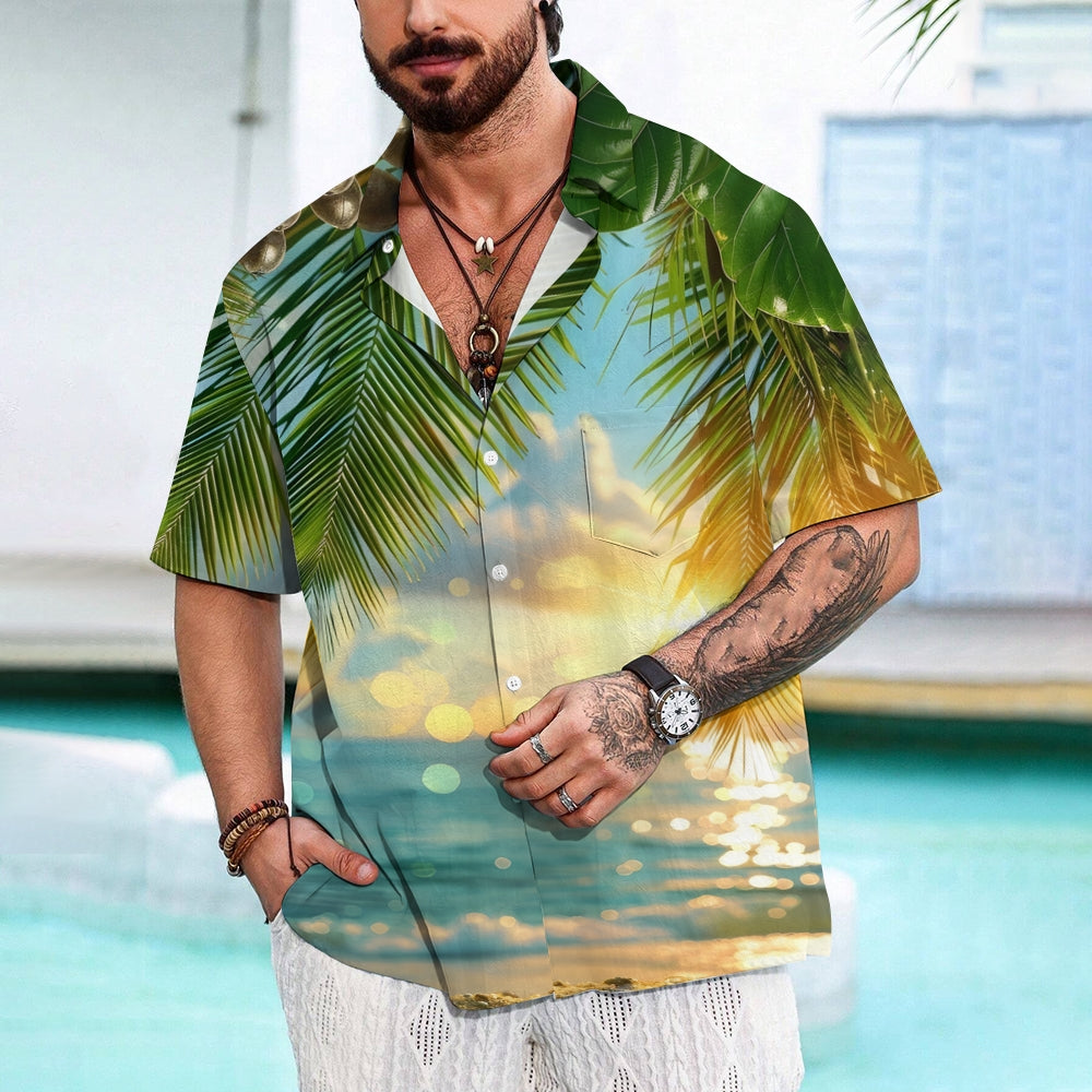 Men's Hawaiian Casual Short Sleeve Shirt 2412004866