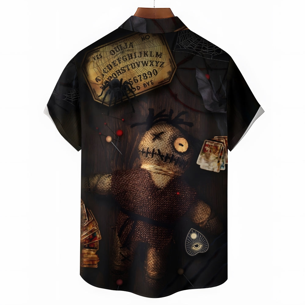 Halloween Horror Doll Short Sleeve Shirt 2408008253